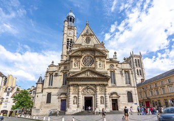 Fototapeta na wymiar Saint-Etienne-du-Mont church in Paris, Paris
