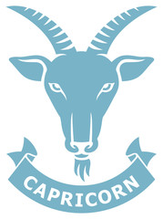Capricorn zodiac sign (horoscope icon)