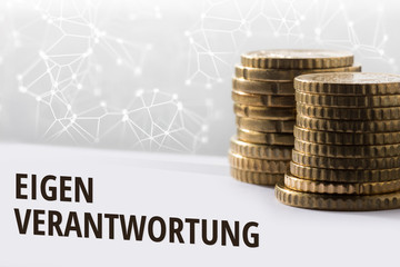 Konzept Eigenverantwortung / Finanzen im digitalen Zeitalter