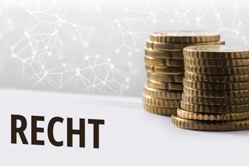 Konzept Recht / Finanzen im digitalen Zeitalter