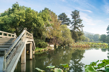 Beautiful landscape and landscape in West Lake, Hangzhou