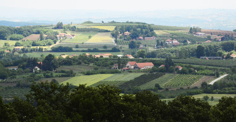 aerial view of the village