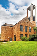 Evangelical Church of the resurrection in Bad Oeynhausen, built in 1872-79. After a fire in 1947, the church was rebuilt in 1956. Germany.