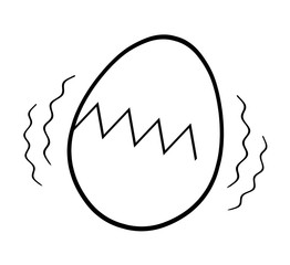 Obraz premium 産まれる寸前の卵