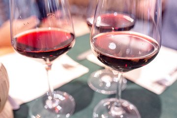 Italian Wine in restaurant