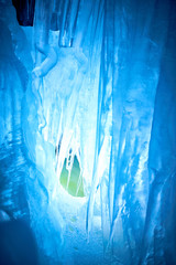 Inside of a glacier in Austria - Europe
