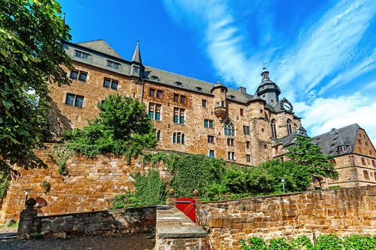 Landgrave castle in Marburg. Germany.