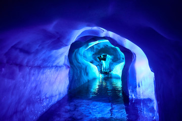 Inside of a glacier in Austria - Europe