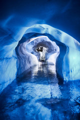 Inside of a glacier in Austria - Europe