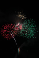 Fireworks show in Lamer, Dubai, UAE
