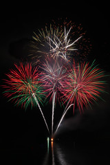 Fireworks show in Lamer, Dubai, UAE