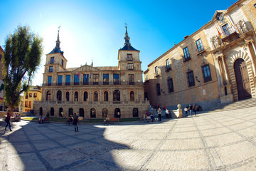 Spanish medieval city of Toledo, town square