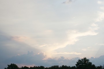 Clouds sky sunset