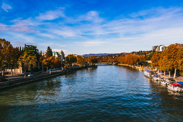Obraz premium City view of Tbilisi on a sunny autumn day