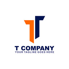 T letter logo design