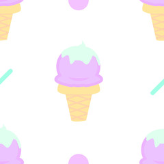 vector illustration of ice cream