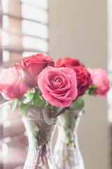 Bouquet of rose hips in vintage style