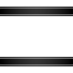 Obraz premium Mourning Card 2 Black Ribbons Horizontal