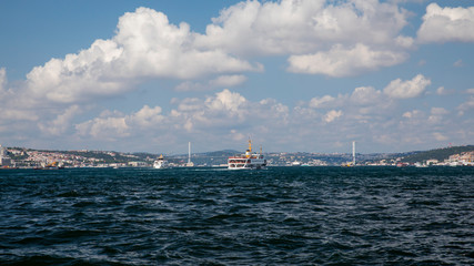 Fototapeta na wymiar Cityscape , Bospurus Bridge Istanbul , Turkey