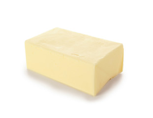 Healthy butter on white background