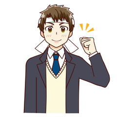 アニメ3男子~2人