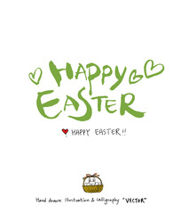 부활절 / 손으로 그린 부활절 일러스트