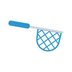 Illustration of a fishing net on white background. Vector illustration. EPS 10.