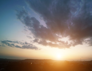 Sunset sky