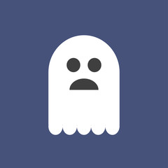 Ghost. Halloween. Element halloween. Logo. Vector illustration. EPS 10.