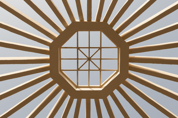 Abstract Sun in Douz, Tunisia, Africa