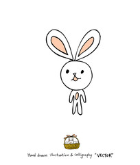 부활절 / 손으로 그린 부활절 일러스트