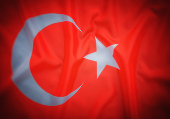 Obraz premium Flag of Turkey, background, texture