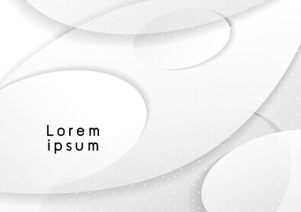 Abstract white geometric background vector illustration