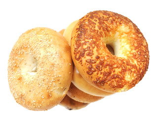 bagel ring isolate on white