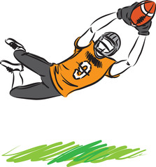football man player vector illustration
