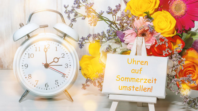 Erinnerung: Uhren auf Sommerzeit umstellen