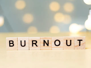 Burnout, Words Quotes Concept