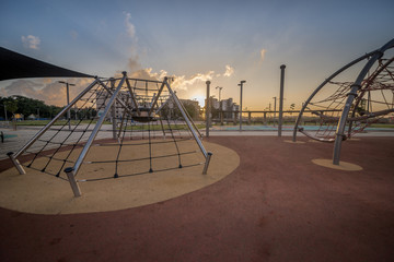 Children's playground in a new residential area of Ashkelon. Israel