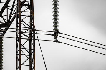 power lines. electricity