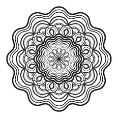 Abstract mandala graphic design decorative elements isolated on white color background for abstract concepts