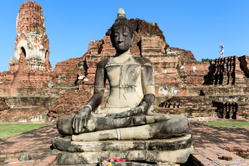 A Buddha statue in Ayutthaya,Thailand