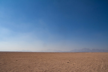 Martian landscape of egyptian desert