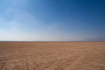 Fototapeta na wymiar Martian landscape of egyptian desert