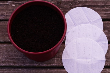Seed mat in a pot