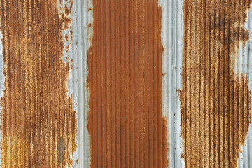 Rustic Corrugated Zinc Sheet Paneling Texture Background