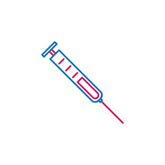 Medical, syringe colored icon. Element of medicine illustration. Signs and symbols icon can be used for web, logo, mobile app, UI, UX