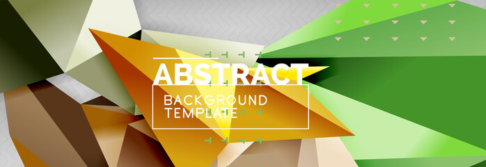 Triangles background techno template