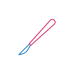 Medical, scalpel colored icon. Element of medicine illustration. Signs and symbols icon can be used for web, logo, mobile app, UI, UX