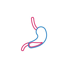Medical, stomach colored icon. Element of medicine illustration. Signs and symbols icon can be used for web, logo, mobile app, UI, UX