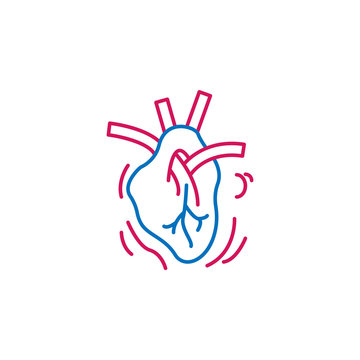 Medical, heart colored icon. Element of medicine illustration. Signs and symbols icon can be used for web, logo, mobile app, UI, UX